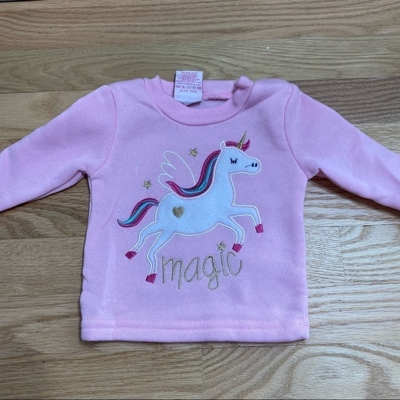 Teddyboom Unicorn Sweatshirt Outfit 3-6 mos - Picture 3 of 7